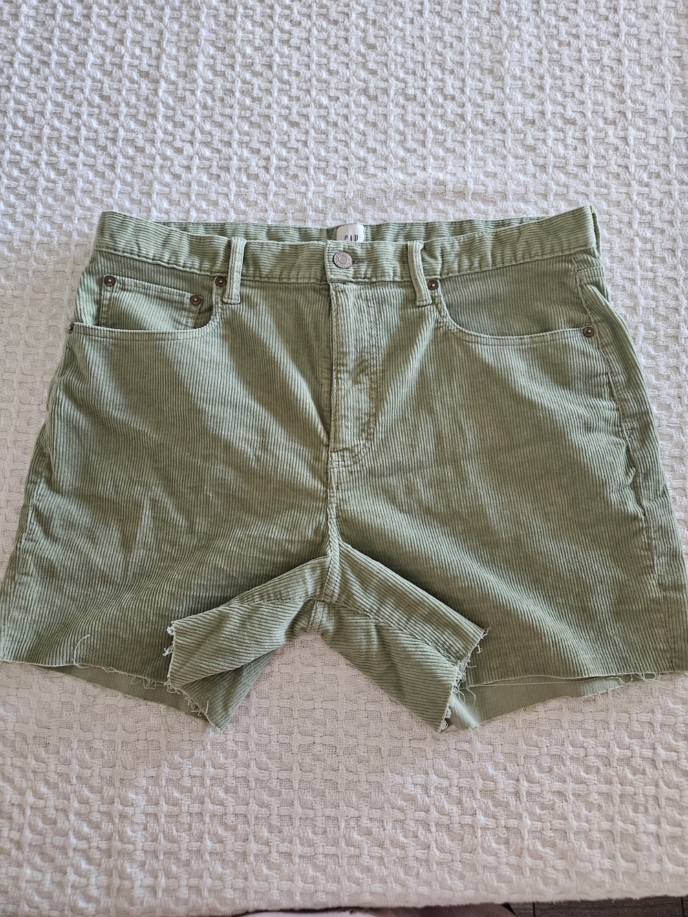 GAP Olive Green Corduroy Womans Shorts